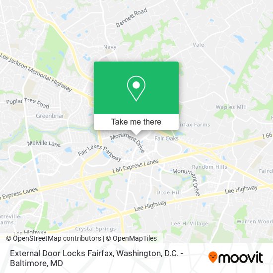 External Door Locks Fairfax map