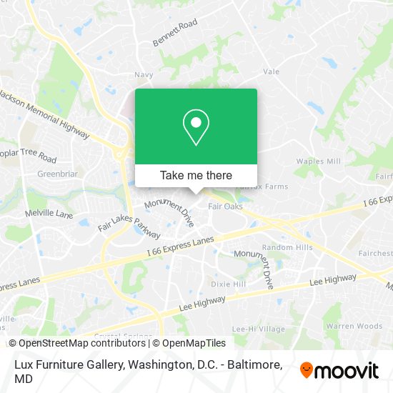 Mapa de Lux Furniture Gallery