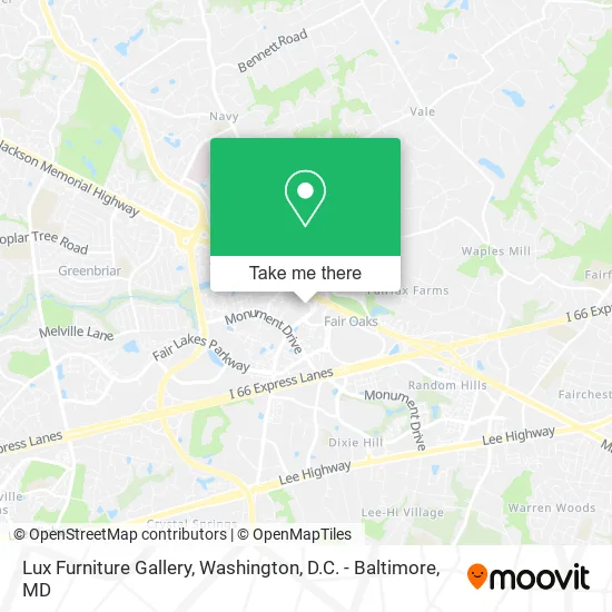 Lux Furniture Gallery map
