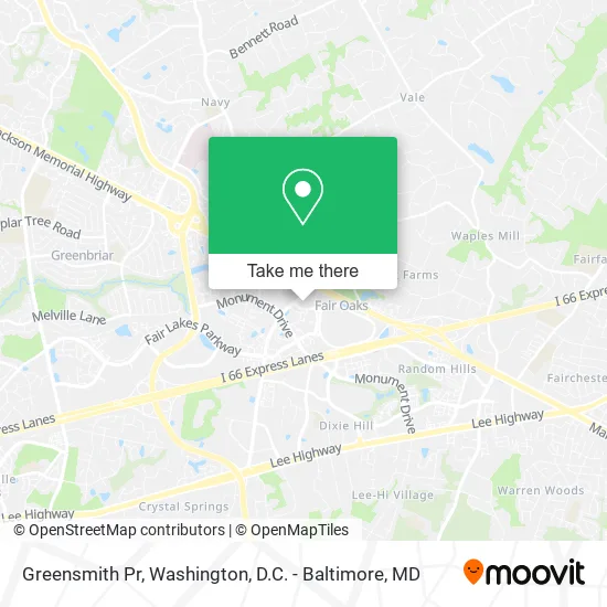Greensmith Pr map