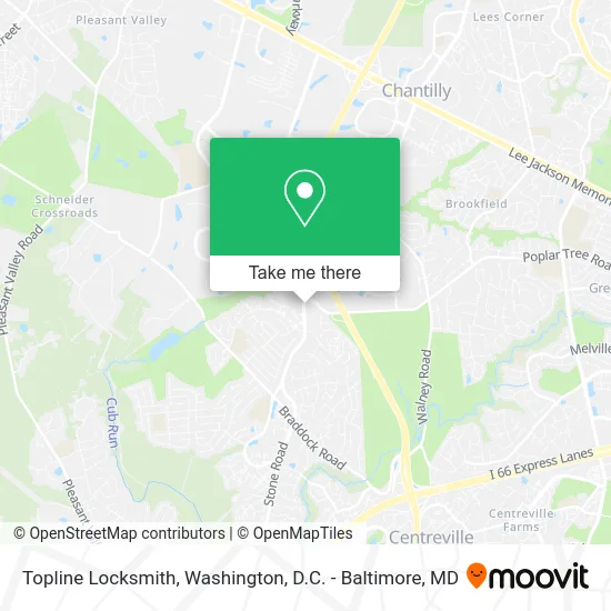 Topline Locksmith map