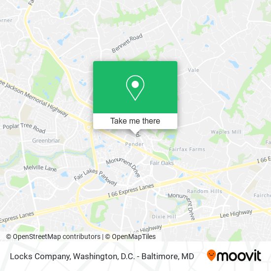 Locks Company map