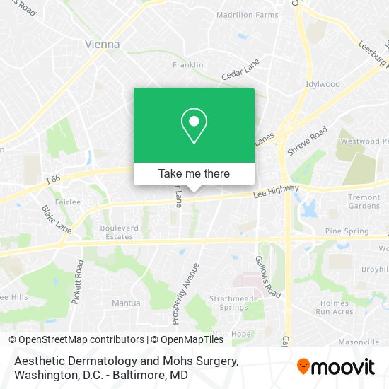 Aesthetic Dermatology and Mohs Surgery map
