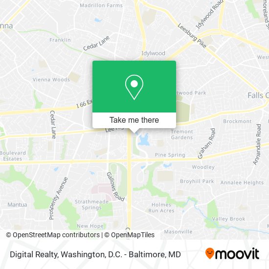 Mapa de Digital Realty