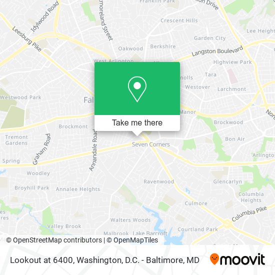 Lookout at 6400 map