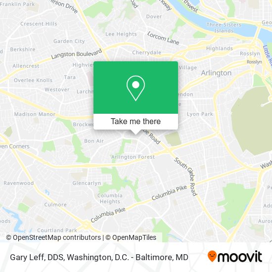 Gary Leff, DDS map