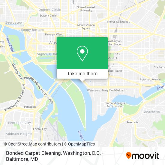 Bonded Carpet Cleaning map