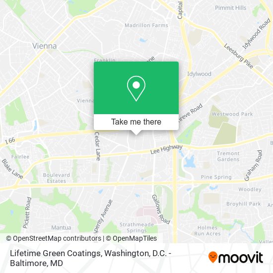 Mapa de Lifetime Green Coatings