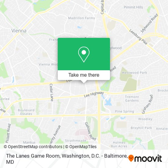 The Lanes Game Room map