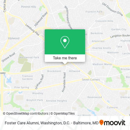 Foster Care Alumni map