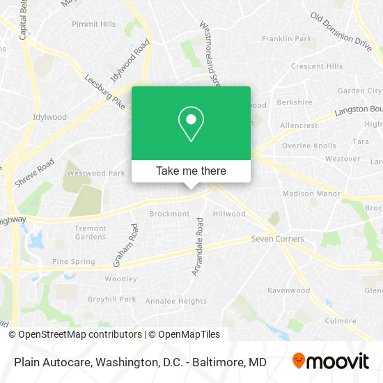 Plain Autocare map