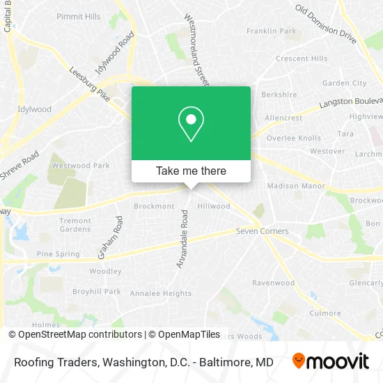 Roofing Traders map