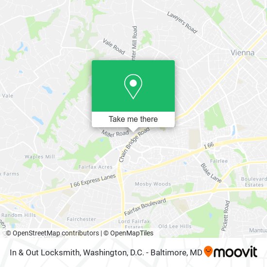 In & Out Locksmith map