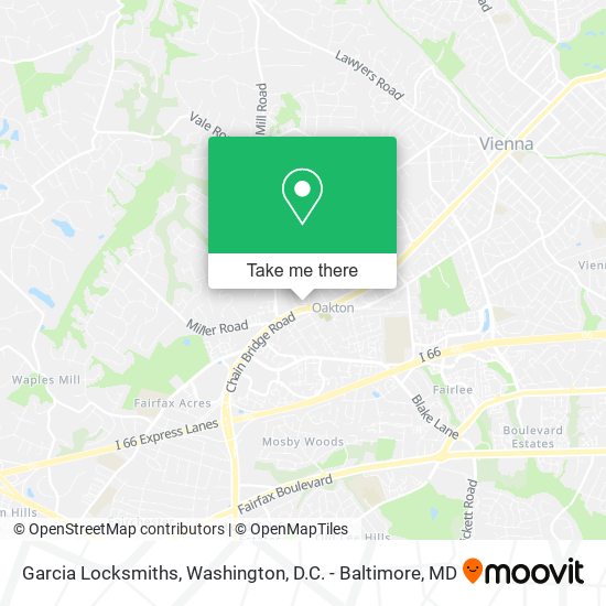 Garcia Locksmiths map