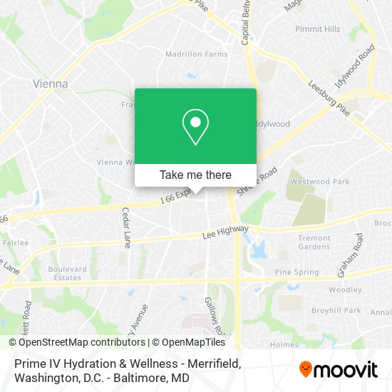 Mapa de Prime IV Hydration & Wellness - Merrifield