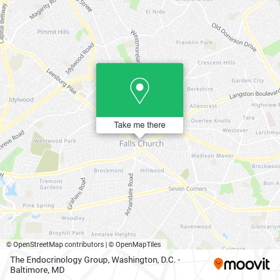 The Endocrinology Group map