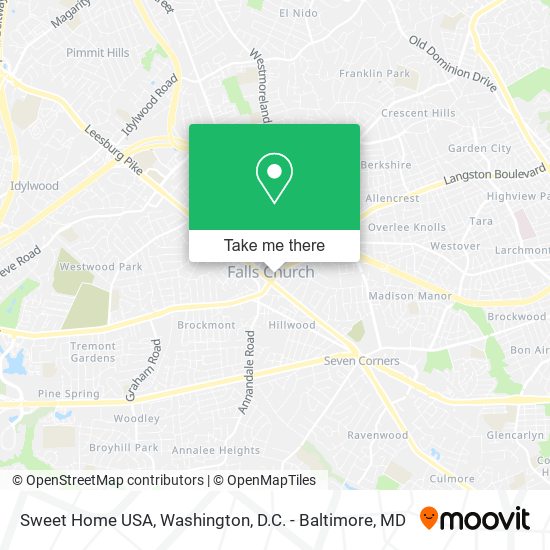 Mapa de Sweet Home USA