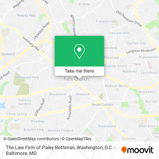 Mapa de The Law Firm of Paley Rothman