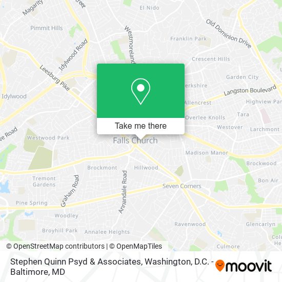 Stephen Quinn Psyd & Associates map