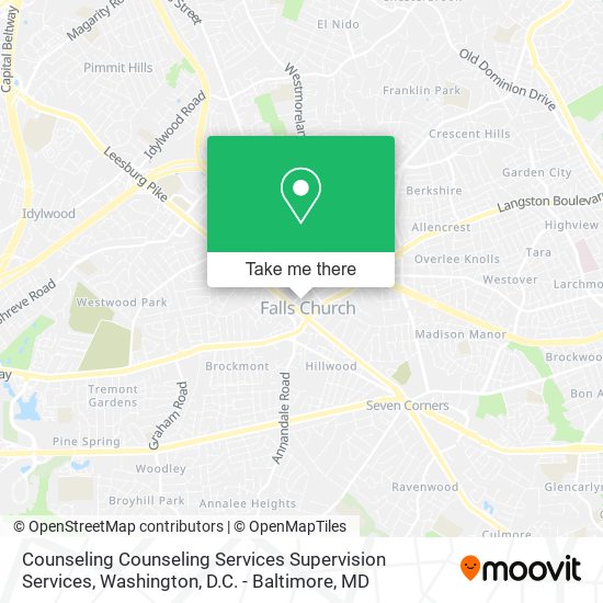 Counseling Counseling Services Supervision Services map