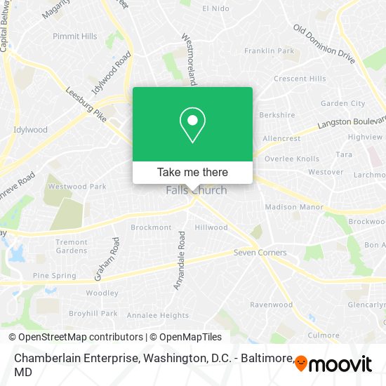 Mapa de Chamberlain Enterprise