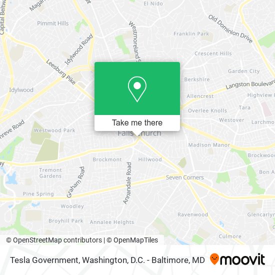 Tesla Government map