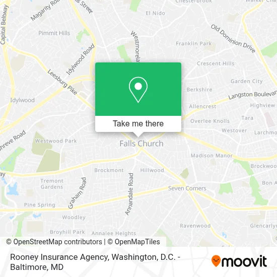 Rooney Insurance Agency map