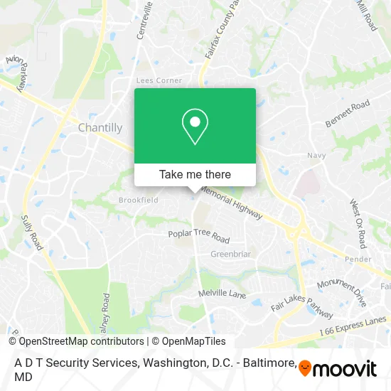 A D T Security Services map