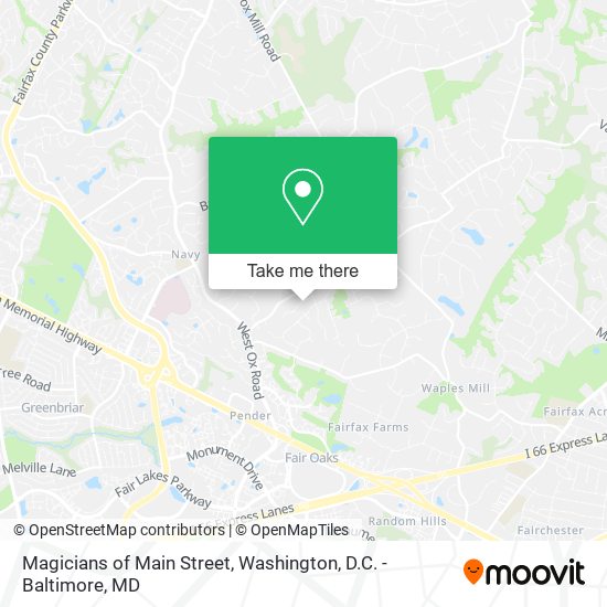 Magicians of Main Street map