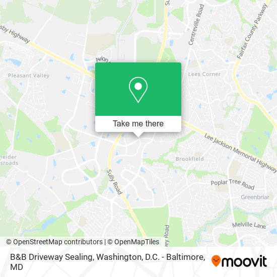 B&B Driveway Sealing map