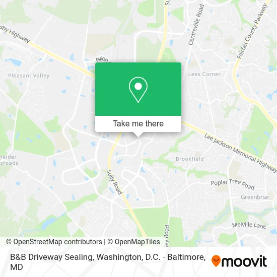 B&B Driveway Sealing map