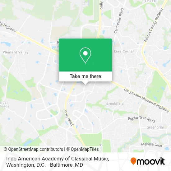 Indo American Academy of Classical Music map