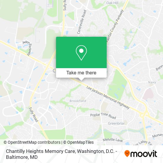 Chantilly Heights Memory Care map