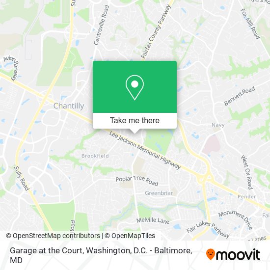 Garage at the Court map