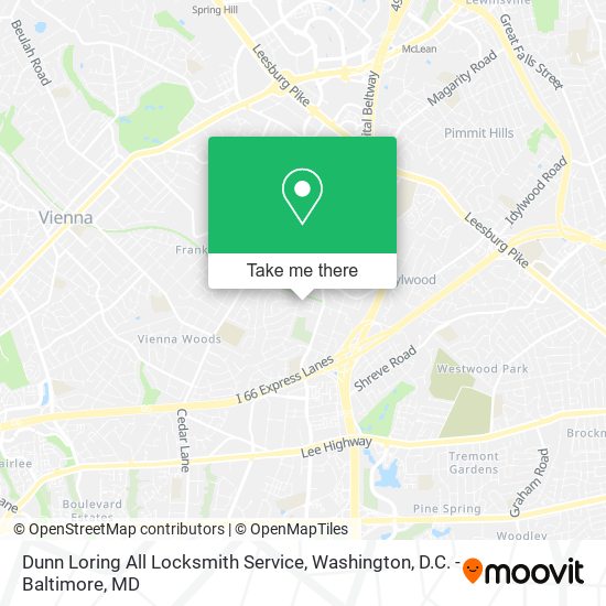 Dunn Loring All Locksmith Service map