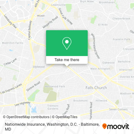 Nationwide Insurance map