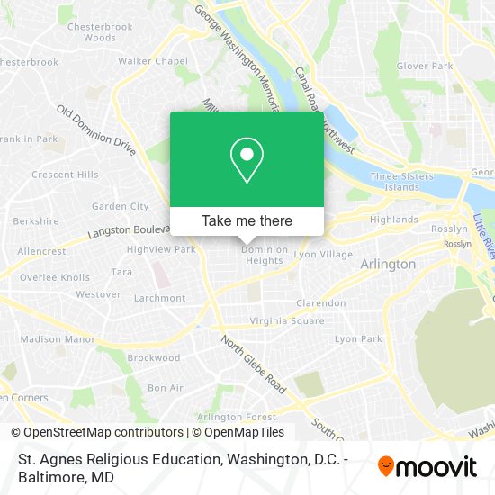St. Agnes Religious Education map