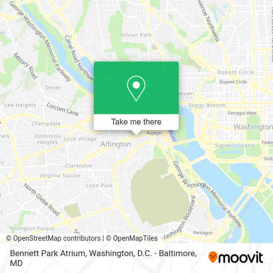 Bennett Park Atrium map