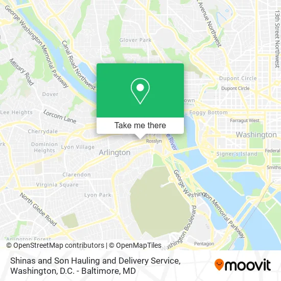 Mapa de Shinas and Son Hauling and Delivery Service
