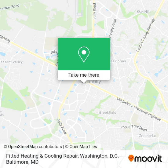 Fitted Heating & Cooling Repair map