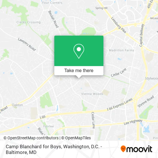 Camp Blanchard for Boys map