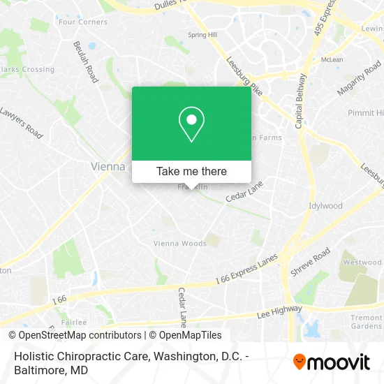 Holistic Chiropractic Care map
