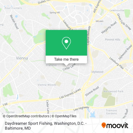 Daydreamer Sport Fishing map