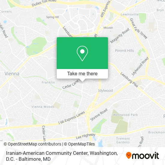 Iranian-American Community Center map