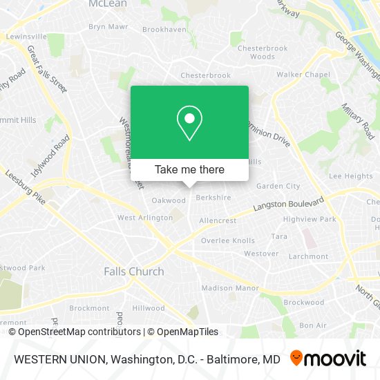 Mapa de WESTERN UNION