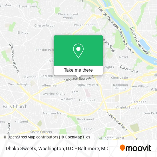 Mapa de Dhaka Sweets