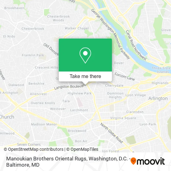 Mapa de Manoukian Brothers Oriental Rugs