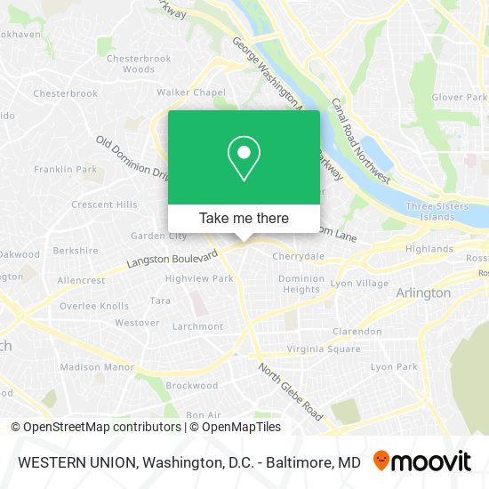WESTERN UNION map