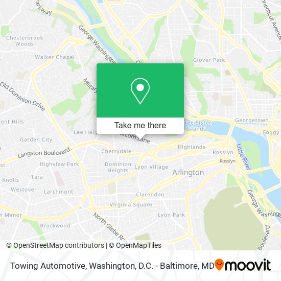 Mapa de Towing Automotive