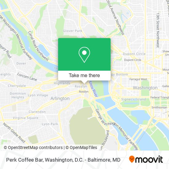 Perk Coffee Bar map